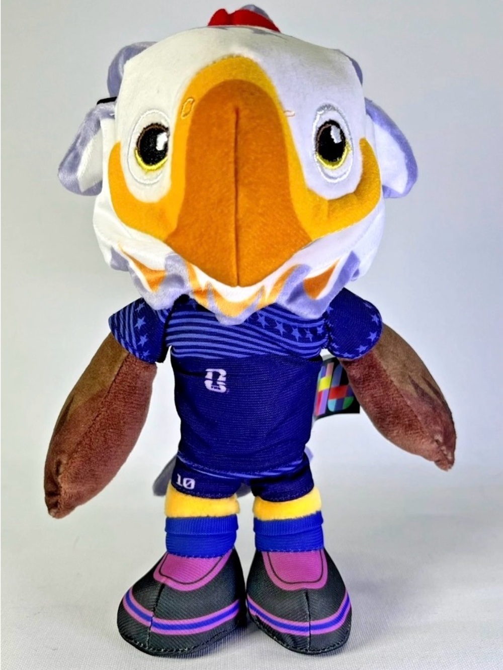 FIFA Official World Cup 2026 USA 8" Clutch Bald Eagle Mascot Jazwares Authentic